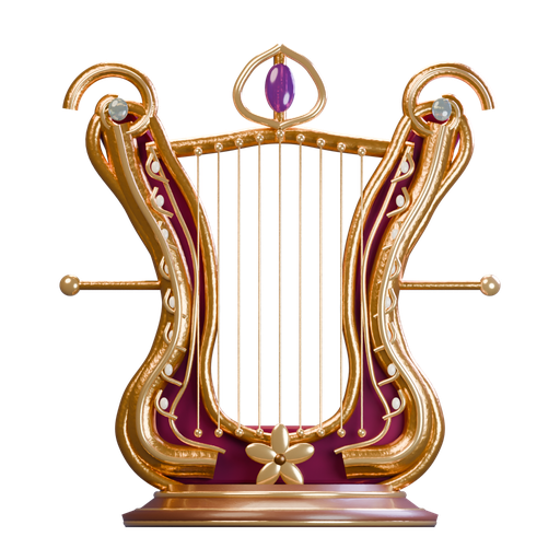 TWANG’s ornate gold-and-plum Harp